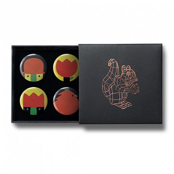 Gift Box: 4 button badges (Flower Kingdom)