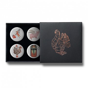 Gift Box: 4 button badges (Valentine's Mix)