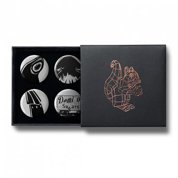 Gift Box: 4 button badges (Sugar Monsters)