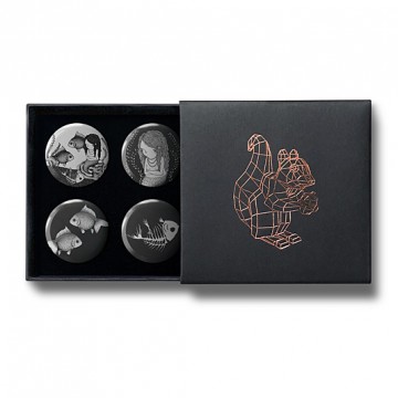 Gift Box: 4 button badges (Mermaids)