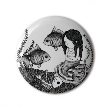 Gift Box: 4 button badges (Mermaids)
