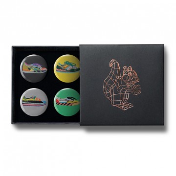 Gift Box: 4 button badges (Rude's AFOMFS)