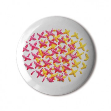 Gift Box: 4 button badges (CMYK Stitches)