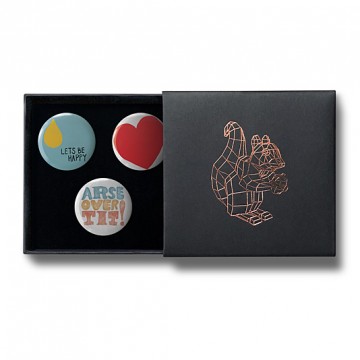 Gift Box: 3 button badges (Lee Mix)