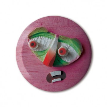 Gift Box: 4 button badges (Wooden Faces)