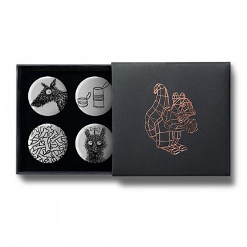 Gift Box: 4 button badges (Whoof)