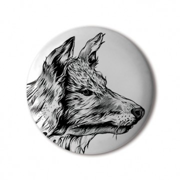 Gift Box: 4 button badges (Animal Drawings)