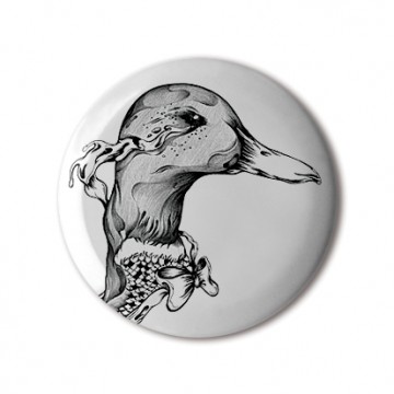 Gift Box: 4 button badges (Animal Drawings)