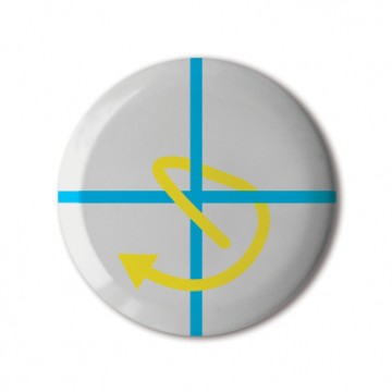 Gift Box: 4 button badges (Plus Arrows)