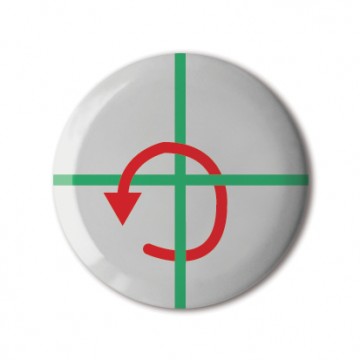 Gift Box: 4 button badges (Plus Arrows)