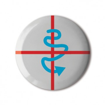 Gift Box: 4 button badges (Plus Arrows)