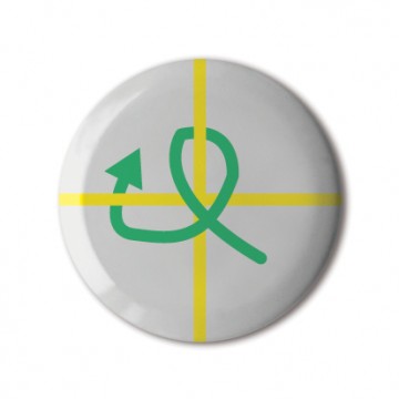 Gift Box: 4 button badges (Plus Arrows)