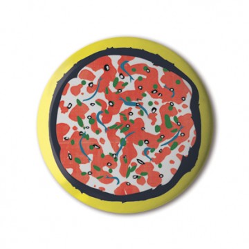 Gift Box: 4 button badges (Pizza)