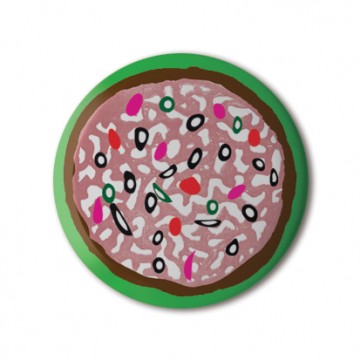 Gift Box: 4 button badges (Pizza)