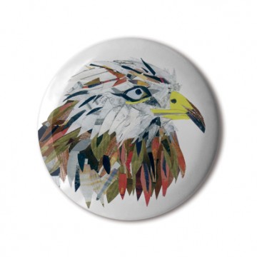 Gift Box: 4 button badges (Animal Collages)