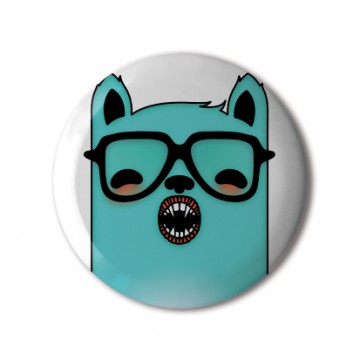 Gift Box: 3 button badges (Mint Red)