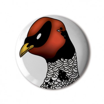 Gift Box: 3 button badges (Mint Red)