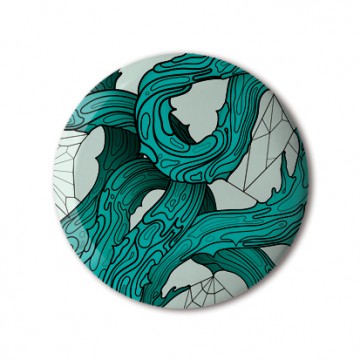 Gift Box: 3 button badges (Mint Red)