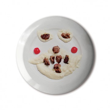Gift Box: 4 button badges (Food Faces)