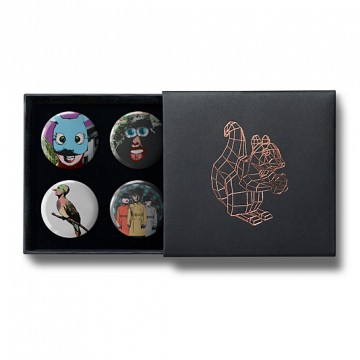 Gift Box: 4 button badges (PPP Mix)