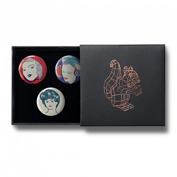 Gift Box: 3 button badges (Retro Portraits)