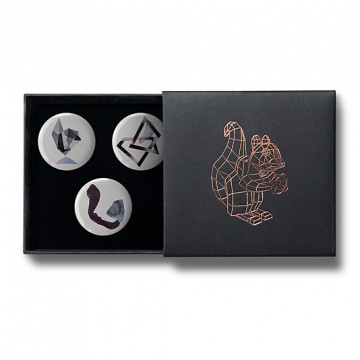 Gift Box: 3 button badges (Abstract Shapes)