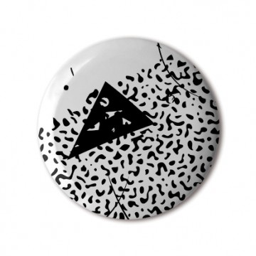 Gift Box: 4 button badges (Retro Pattern)