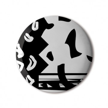 Gift Box: 4 button badges (Retro Pattern)