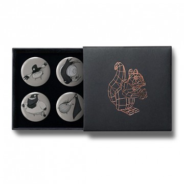 Gift Box: 4 button badges (Daily Monsters)