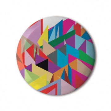 Gift Box: 4 button badges (Rainbow Patterns)