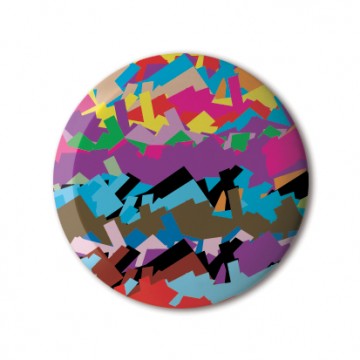 Gift Box: 4 button badges (Rainbow Patterns)