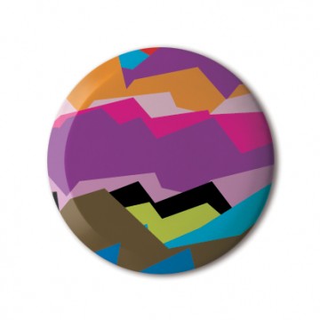 Gift Box: 4 button badges (Rainbow Patterns)