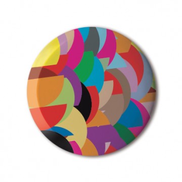 Gift Box: 4 button badges (Rainbow Patterns)