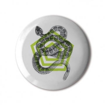 Gift Box: 4 button badges (Geometric Animals)