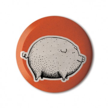 Gift Box: 3 button badges (Pig Shepherd)